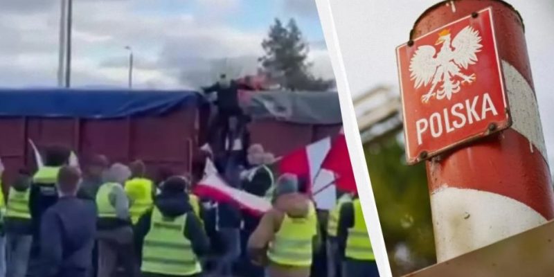 Польські протестувальники на кордоні намагались заблокувати рух поїздів