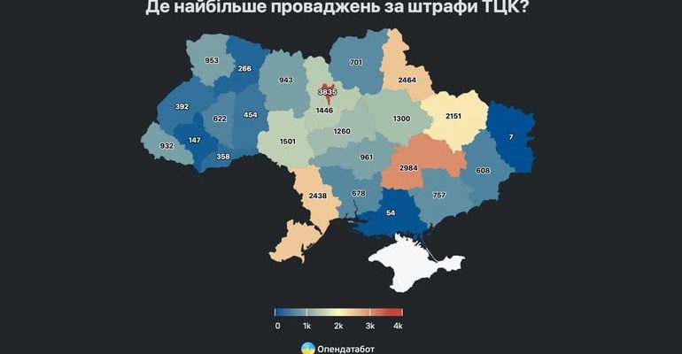 Штрафів від ТЦК побільшало на понад 11 тисяч за три місяці: регіони-лідери 