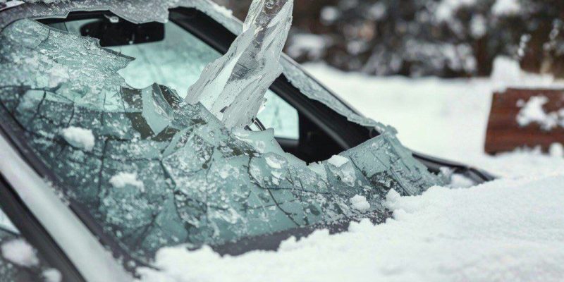 Якщо на авто впала бурулька… що робити?