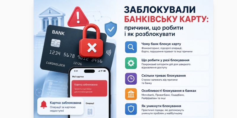 Заблокували банківську карту: причини, що робити і як розблокувати рахунок 