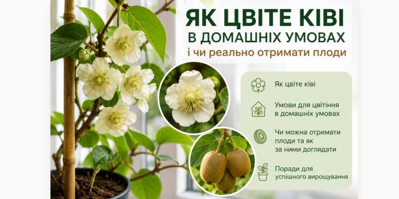 Як цвіте ківі в домашніх умовах і чи реально отримати плоди