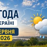 Погода в Україні 1 червня 2026: де будуть дощі та грози