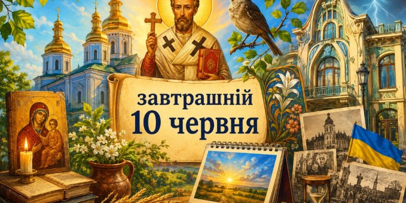 10 червня 2026 року: яке церковне свято, день ангела, історичний календар та народні прикмети 