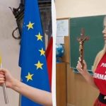 Кандидатка в мери Кракова викинула прапор України у смітник