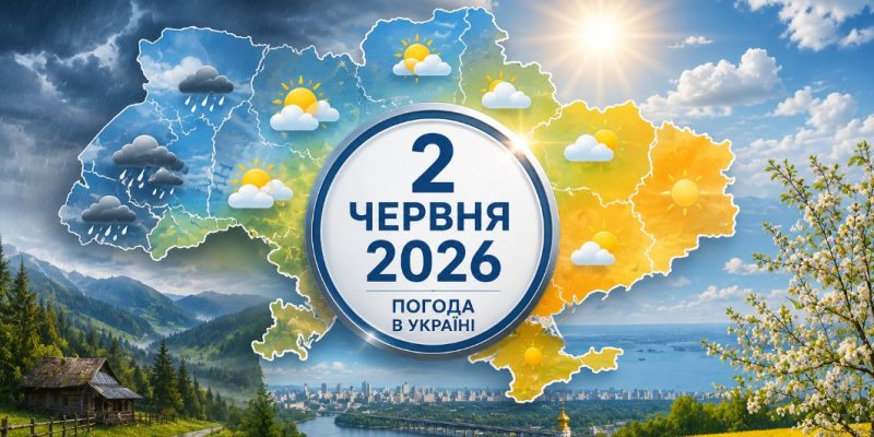 Погода в Україні 2 червня 2026: де чекати  потепління 