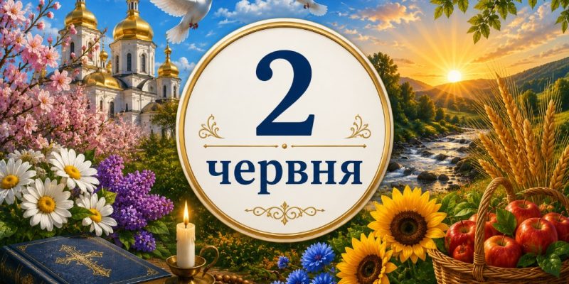 2 червня 2026: церковне та державне свято, день ангела, історичний календар 
