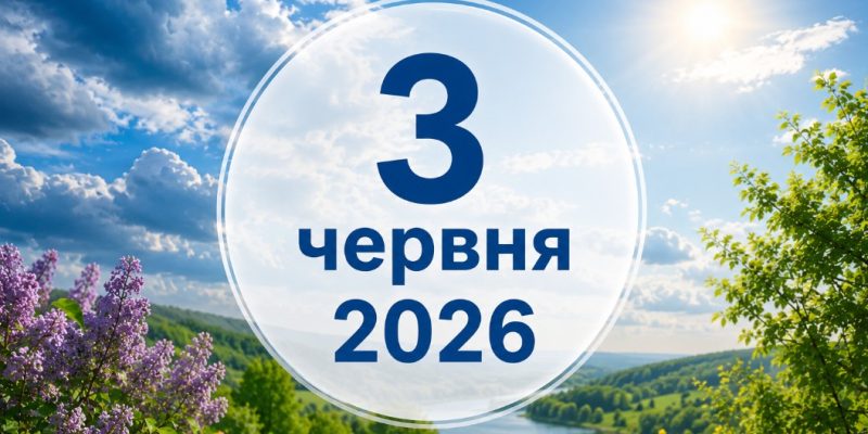 Погода в Україні 3 червня 2026: де очікуються дощі та потепління 