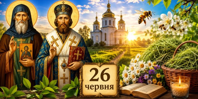 Яке церковне свято 26 червня 2026 року: день ангела, що не можна робити та народні прикмети 