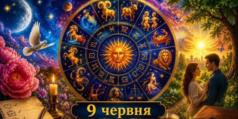 Гороскоп на 9 червня 2026: розширений прогноз для всіх знаків зодіаку 