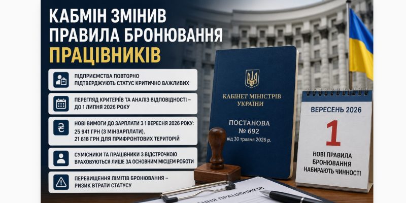 Кабмін змінив правила бронювання: що чекає бізнес з вересня 