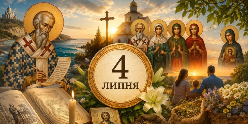 Яке церковне свято 4 липня 2026 року: день ангела, що не можна робити та народні прикмети