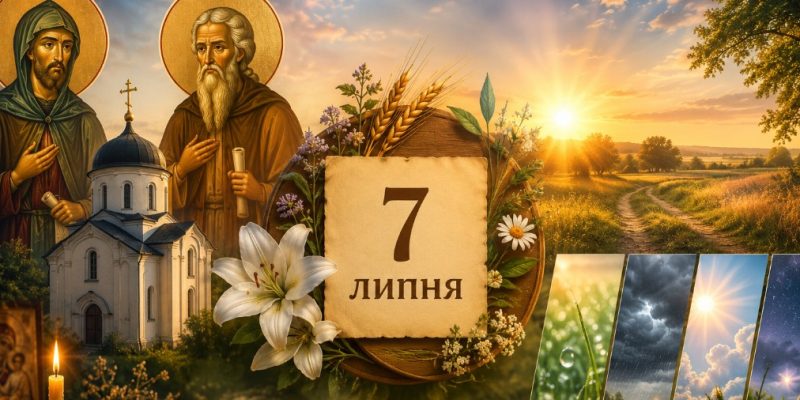 Яке церковне свято 7 липня 2026 року: день ангела, що не можна робити та народні прикмети 