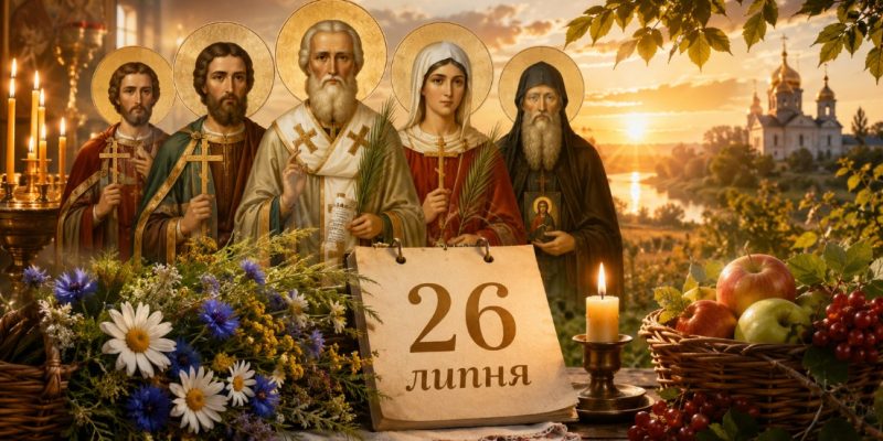 Яке церковне свято 26 липня 2026 року: день ангела, що не можна робити та народні прикмети 
