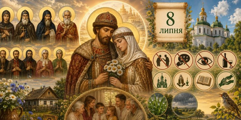 Яке церковне свято 8 липня 2026 року: день ангела, що не можна робити та народні прикмети 