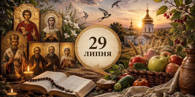 Яке церковне свято 29 липня 2026 року: день ангела, що не можна робити та народні прикмети 