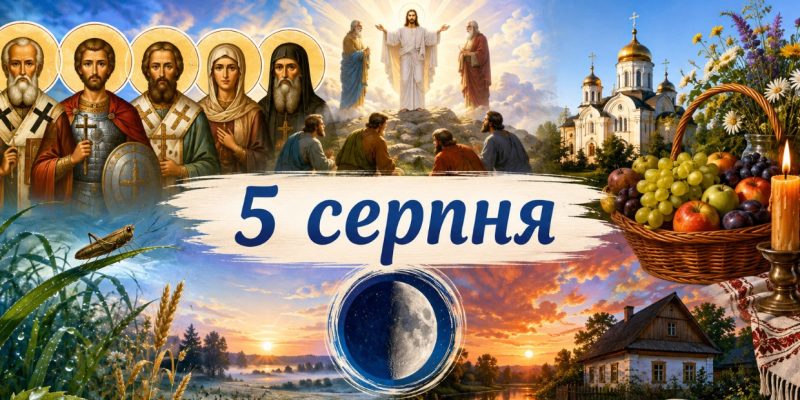 Яке церковне свято 5 серпня 2026 року: день ангела, що не можна робити і народні прикмети 