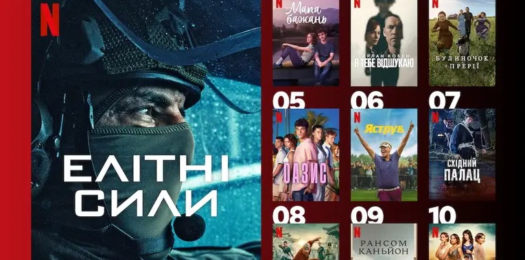 Netflix назвав найпопулярніші серіали серед глядачів в Україні 