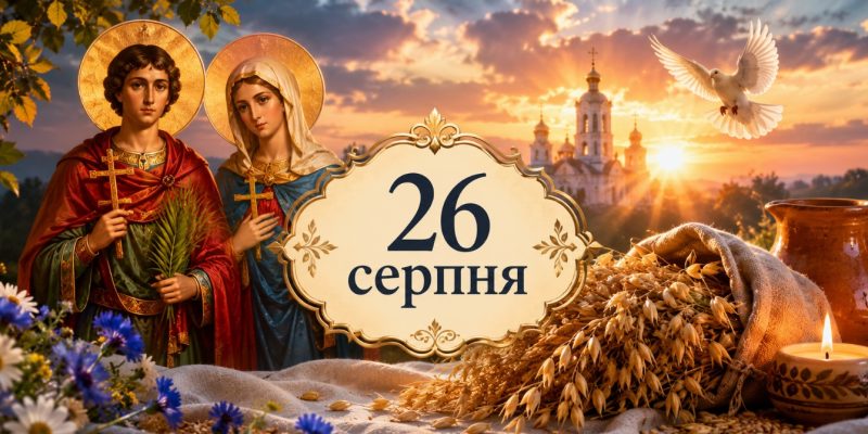 Яке церковне свято 26 серпня 2026 року: день ангела, що не можна робити і народні прикмети 