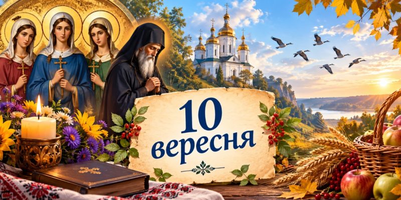 Яке церковне свято 10 вересня 2026 року: день ангела, що не можна робити і народні прикмети 