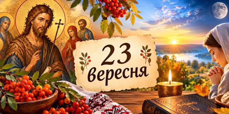 Яке церковне свято 23 вересня 2026 року: день ангела, що не можна робити і народні прикмети 