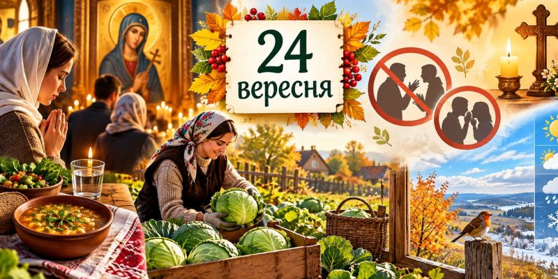 Яке церковне свято 25 вересня 2026 року: день ангела, що не можна робити і народні прикмети 