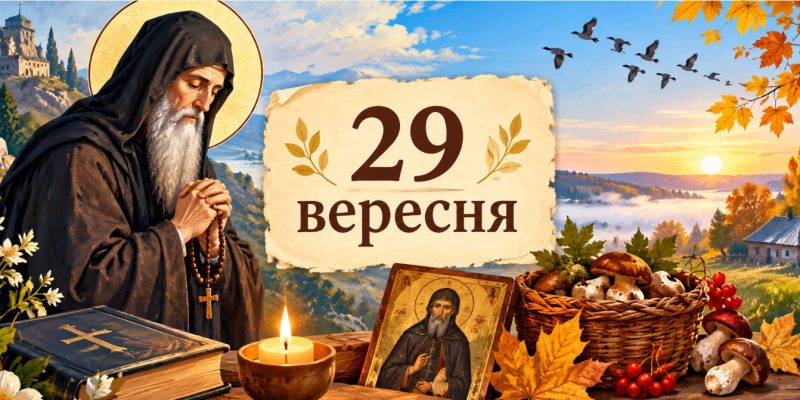 Яке церковне свято 29 вересня 2026 року: день ангела, що не можна робити і народні прикмети 