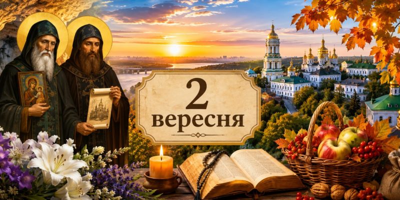Яке церковне свято 2 вересня 2026 року: день ангела, що не можна робити і народні прикмети 