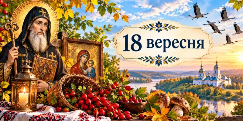 Яке церковне свято 18 вересня 2026 року: день ангела, що не можна робити і народні прикмети 