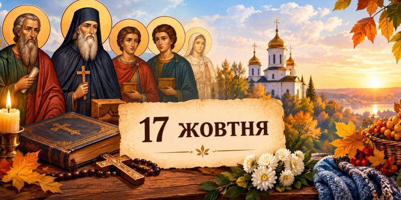 Яке церковне свято 17 жовтня 2026 року: день ангела, що не можна робити і народні прикмети 