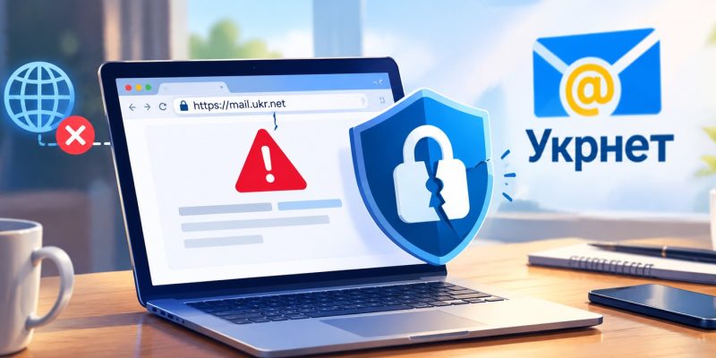 Помилка безпеки при вході в Укрнет пошту: чому виникає SSL-збій 