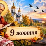Яке церковне свято 9 жовтня 2026 року: день ангела, що не можна робити і народні прикмети