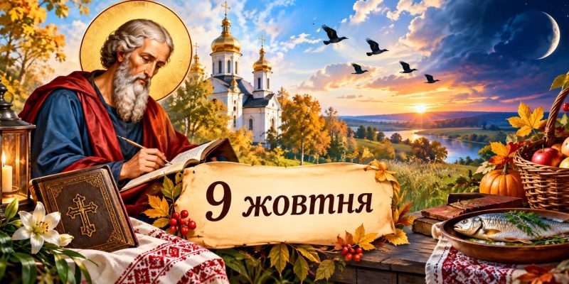 Яке церковне свято 9 жовтня 2026 року: день ангела, що не можна робити і народні прикмети
