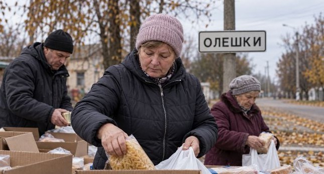 В Олешках оголосили режим припинення вогню для гуманітарної місії 