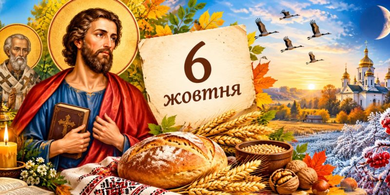 Яке церковне свято 6 жовтня 2026 року: день ангела, що не можна робити і народні прикмети 