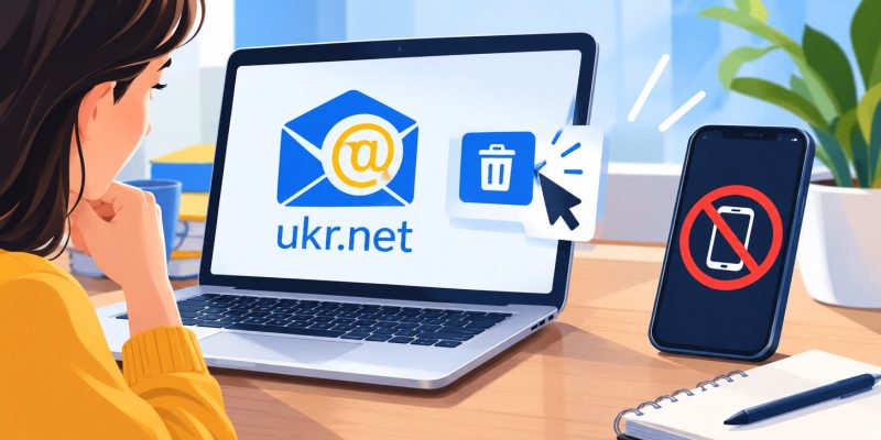 Як видалити пошту Укрнет, якщо немає доступу до телефону 
